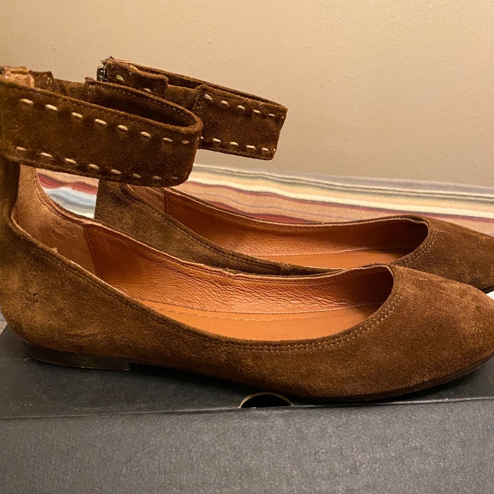 Frye Carson ankle ballet flats
